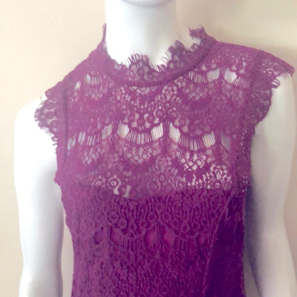 Free People Purple Lace Dress - Picture 2 of 8